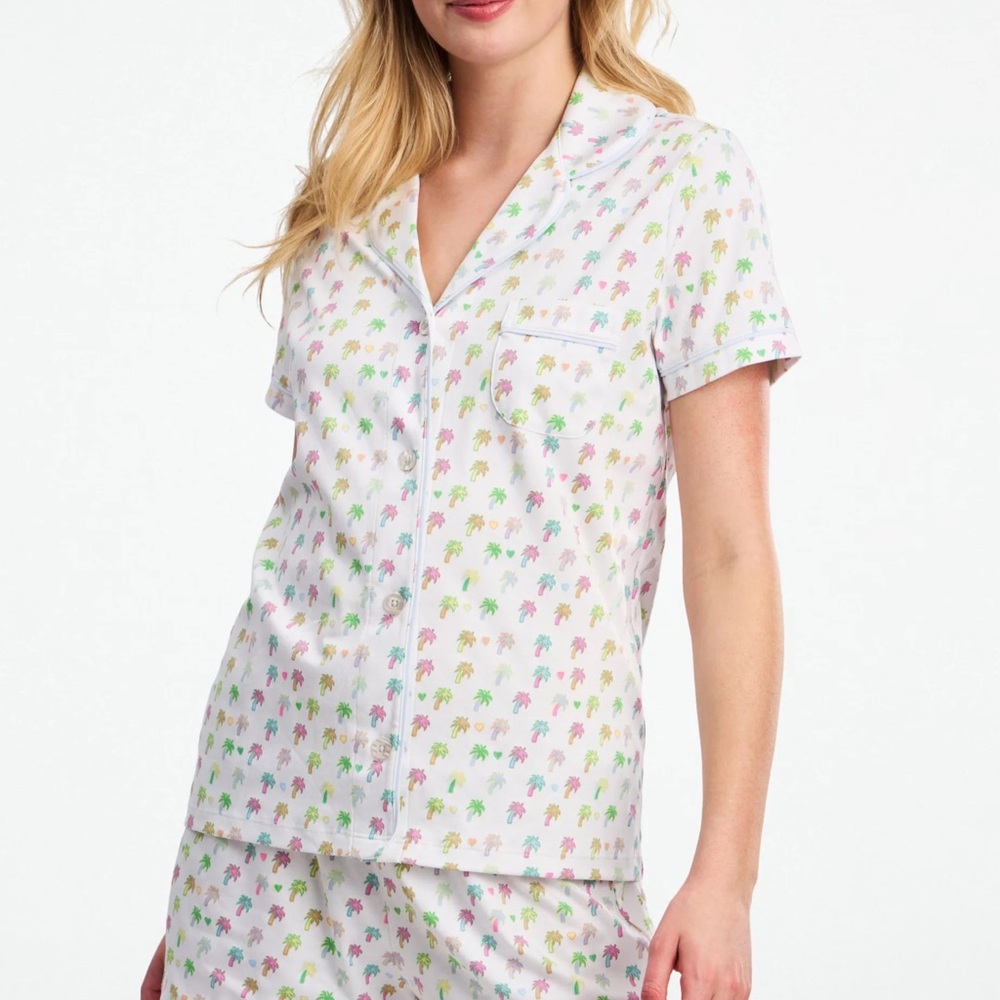 Stoney Clover Lane x Roller Rabbit Palm Dreams Polo Pajamas